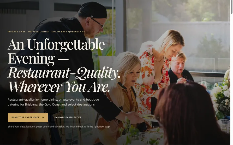 Private Plating website homepage hero